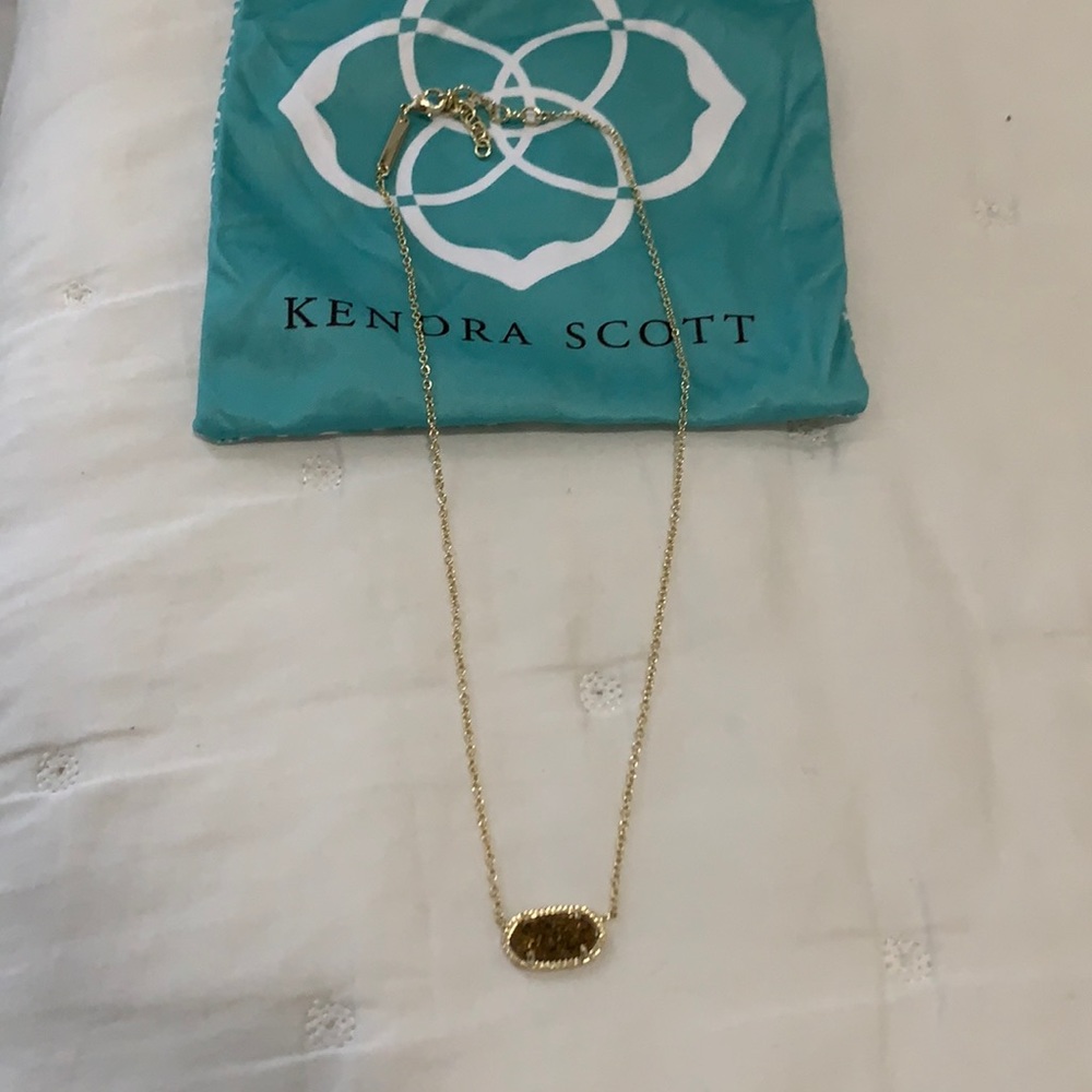 Kendra Scott Gold Druzy Necklace Choker